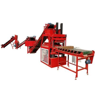 China LT4-10 brick production line Interlocking Block Machine Tunisia Mobile Clay Making compressed Earth for sale