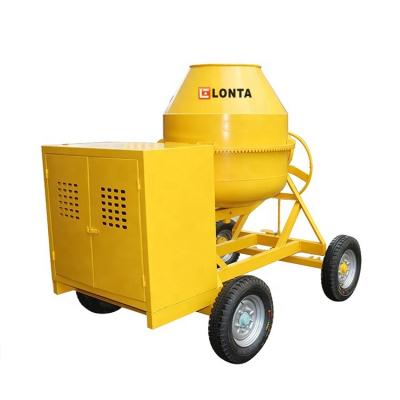 China 500 liter self-loading Gas Concrete Mixer cement machine diesel pump for sale