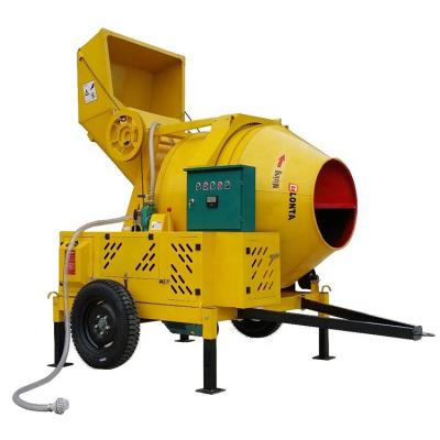 China JZC350 mobile electrical Gas Concrete Mixer portable cement machine with pump for sale in sri lanka for sale