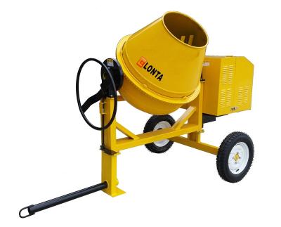 China 400L self loading portable concrete mixer cement electric 2 wheels with pump for sale