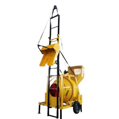 China JZC350 DHL Mobile Diesel Powered Concrete Mixer With lifting ladder,China Supplier for sale