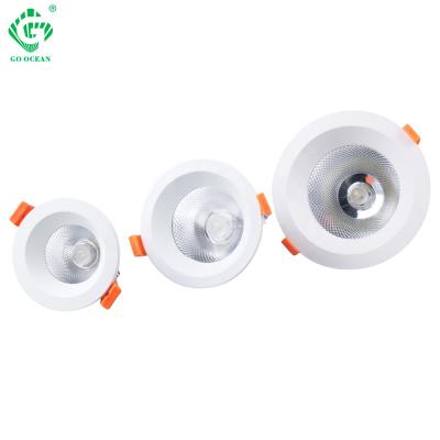 China Modern Most Popular 7W 12W 18W Anti-glare Led Downlight 70-130mm COB Parts Porch Kitchen Home Downlight for sale