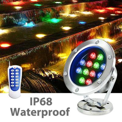 China Swimmming Pool Surface Mounted Underwater Remote Control Led Pool Lights for sale