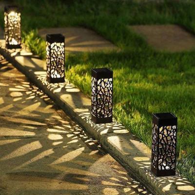 China Garden Competitive Solar Low Power Consumption SMD Lawn Light Black Plastic Led Bollard Light For Landscape Outside Lawn Lamp for sale