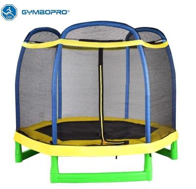 China Outdoor Trampoline With Safety Net Backyard Trampoline For Kids Hexagon Trampoline 7FT for sale