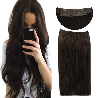 China Beauty Salon Quality Silky Straight 100% Wave Hair Remy Hair Extension Double Drawn Halos for sale