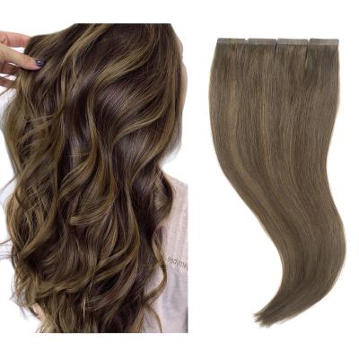 China Tangle Free Wave Beauty Tape In Hair Extensions 100% Virgin Remy Human Hair Tape In Hair Extensions for sale