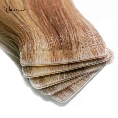 China Silky Straight Tape In Extensions 100% Invisible Made By Remy Virgin Skin Weft Hair Extensions Hair Injection Ombre Tape Machine for sale