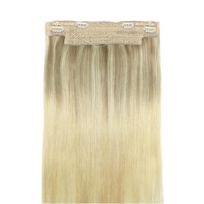 China Silky Straight Easy To Wear Cuticle Remy Hair Pieces Virgin Remi Halo Hair Extensions Hair For Woman for sale