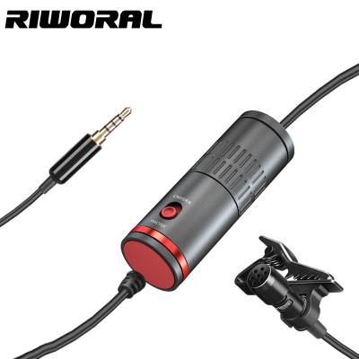 China Lavalier Microphone RE130 2022 New Design Metal 3.5mm Interface 4 Pole Interview Lavalier Microphone For Speech for sale