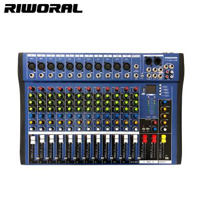 China Best Price Professional 12 Channels Stage Production DJ Controller Audio Mixer CT120S CT120S for sale