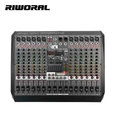 China Professional Performance PMX12 Stage Audio Mixer 12 Channels 256DSP Audio Mixer PMX12 for sale