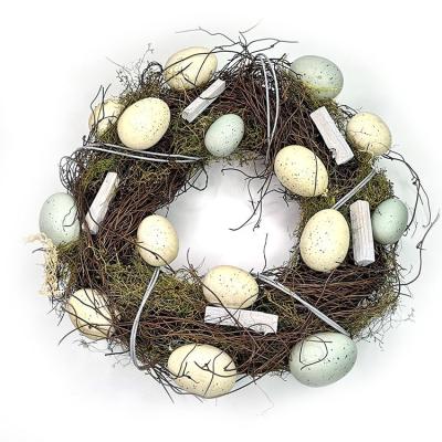 China High Quality Indoor Eco-Friendly Hot Sale Party Decoration Easter Egg Rattan Garland for sale