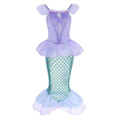 China Noverty 2021 Hot Sales Girl Princess Dress Kids Little Mermaid Halloween Party Cosplay Costume Children Anime Costumes for sale