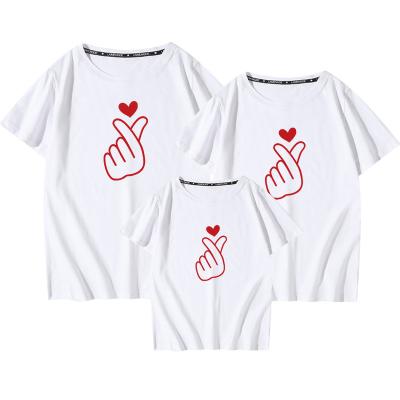 China 2021 Summer Anti-Pilling T-shirt Kids Mom T-shirt Mother And Daughter Baby Boy Girl Graphics Tops Matching Tees Family Outfit T-shirt for sale