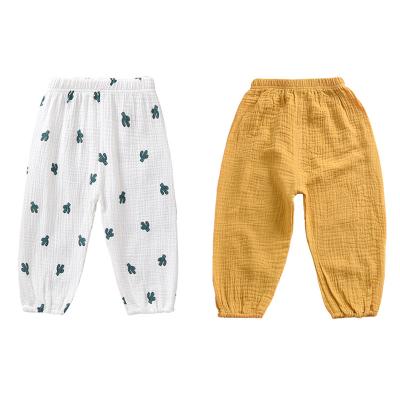 China Breathable 2 3 4 5 6 Years Boys Girls Summer Casual Harem Pants Toddler Canvas Kids Baby Clothing Kids Pantalettes Home Wear Pants for sale