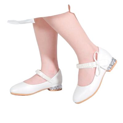 China Aurora Ball Leather Pumps Children Princess Dance Slip On Sandals Breathable Bridesmaids Little Girls Ballerina Flats Kids Heels Shoes for sale