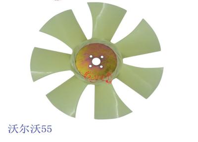 China Excavator fan blade 7 blade 4 holes 55 fan blade cooling fan zu verkaufen