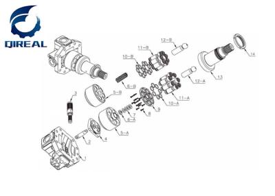 中国 A6V Handokの油圧ポンプA6VM55 A6VM86 A6VM107 A6VM160 A6VM172 A6VM200 A6VM250の修理部品 販売のため