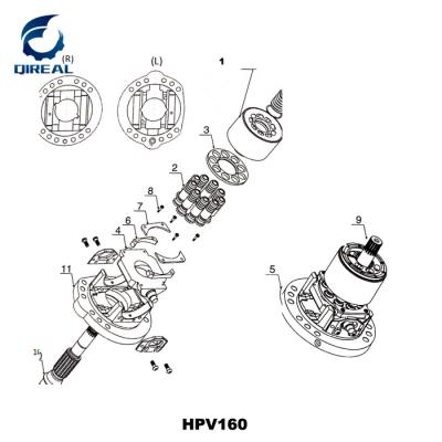 Cina Kit di riparazione pompa idraulica HPV160 per Komatsu PC400-3 PC400-5 in vendita