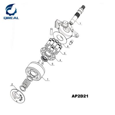 中国 AP2D12 AP2D14 AP2D16 AP2D18 AP2D21 AP2D30 AP2D36川崎の掘削機の主要な油圧ポンプの予備品 販売のため