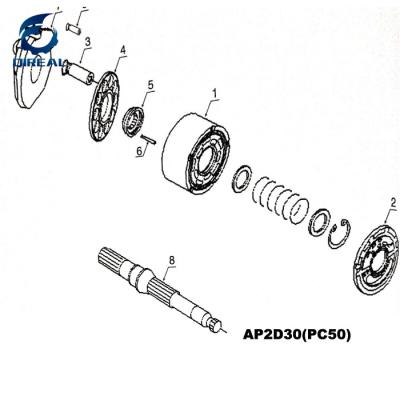 Cina Pezzi di ricambio di AP2D36  Excavator Main Hydraulic Pump in vendita