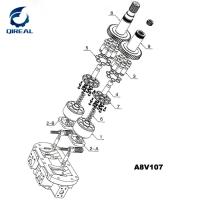 China Ersatzteile A8V107 A8V86 A8vo55 des Baggers Hydraulikpumpe-Teile zu verkaufen