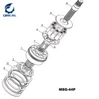 中国 E307C MSG-44Pの掘削機の振動モーター予備品710101 710102 販売のため