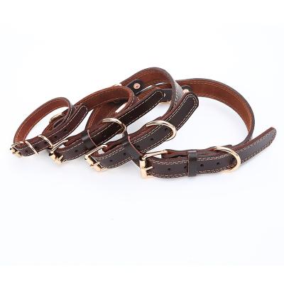 China High Quality Sustainable Leather Dog Collar Pets Dog Collar For Medium Large Dog Dog for sale