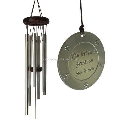 China Custom China Paw Print Pet Memorial Gift Pet Memorial Wind Chime to Honor Pet Keepsake Gift Wind Bells for sale