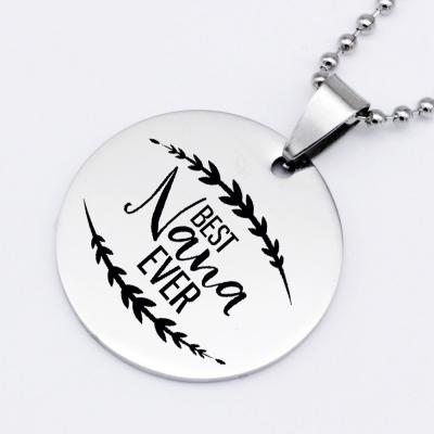 China Popular Europe Christmas Gifts For Grandma Nana Keychain Necklace Mothers' Day Gifts for sale