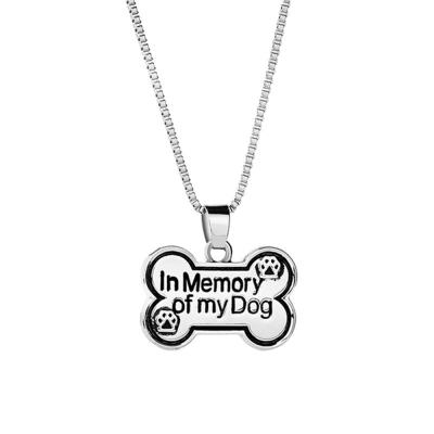 China Jewelry Pet Loss Sympathy Gift Lasting Memorial Memory My Dog Collar Pet Tags Pendant for sale