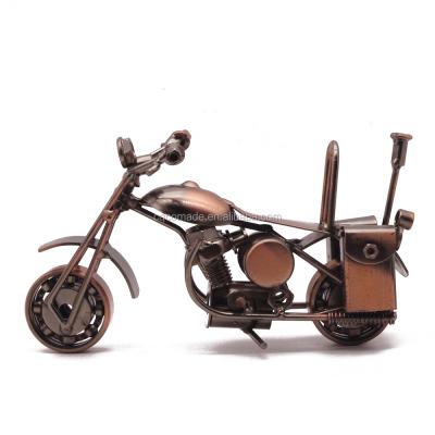 China Globle Cruiser Motorcycle Decoration Gift Birthday Present For Boys Metal Motor Iron Handmade Art for sale