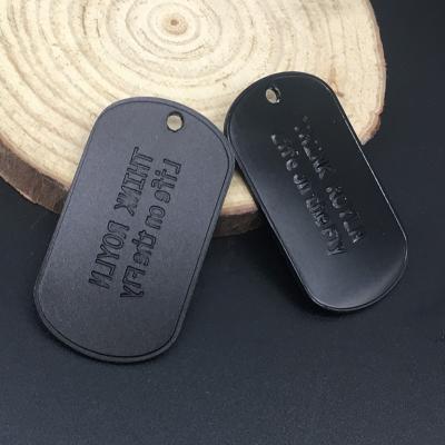 China Global Custom Pendant Edged Aluminum Military Personalized Dog Tags Army Tag for sale