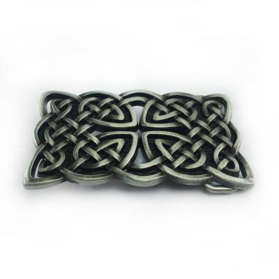 China Classic Eco-Friendly Old Style 3D Knot Belt Buckle for sale