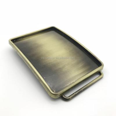 China Eco - Friendly Personalized Bronze Metal Belt Buckle Blank Buckle For Customization for sale