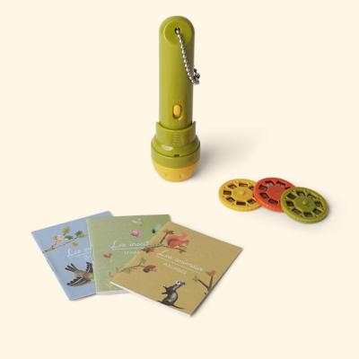 China Eco-Friendly Portable Storybook Torch and Educational Set of 3 Mini Books Projector Toy Cinema for sale