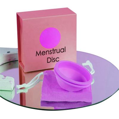 China Custom Organic Silicone Copa Soft Reusable Soft Period Female Private Label Manufacturers Menstrual Period Disc Menstrual Set for sale