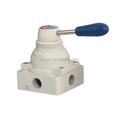 China Hotel Series 4H 4/3 Pneumatic Hand Lever Valves Hand Switch Valve for sale