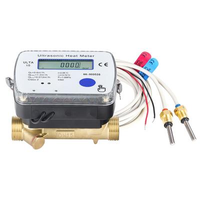 China LoRaWAN DN15 To DN40 Brass Ultrasonic Heat Meter for sale