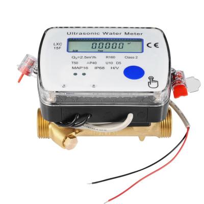 China Residential Ultrasonic House M-BUS/RS-485/R160 Pulse Output Water Meter for sale