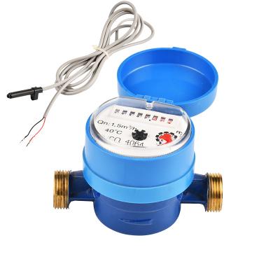 China Pulse Body Single Jet Dry Dial Brass Water Meter DN15-DN20 Production Class B/R80 for sale