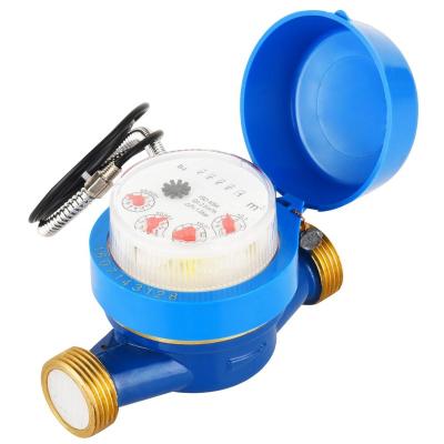 China Single House Residential Gallon Jet Water Meter With Pulse Output (Gallon Reading) for sale