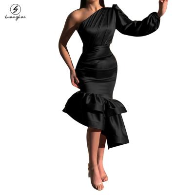 China Women Anti-Static Solid Satin Formal Dress Sexy Night Club Dress Summer Sheath Long Casual Button Dress for sale