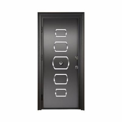 China Modern Superior Level Doors CE Modern PVC Front Stainless Steel Porcelain Steel Door for sale