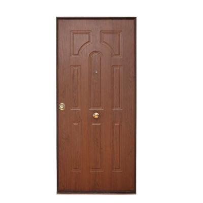 China Veneer 12mm Thickness Modern Molded Door Panel Armored Door For Home Houses Front Entrance for sale