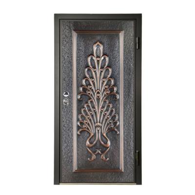 China Custom modern design melamine panels home security front entrance custom designs for European market anti theft fiber glassdoor for sale