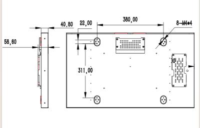 중국 32인치 FHD LCD 고 밝기 Tft 디스플레이 상업용 2000Nits Tft LCD 디지털 컬러 모니터 판매용