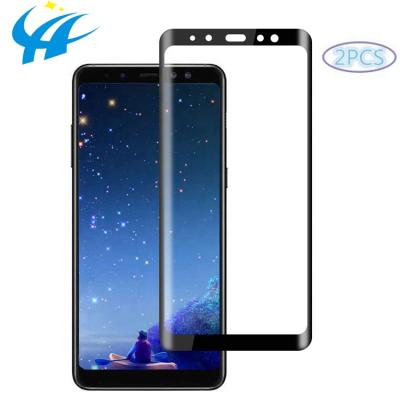 China 3D/5D/6D/9D/10D 100% Genuine Mobile Phone Screen Protector Explosion-proof Glass For Samsung galaxy a8 2019 for sale