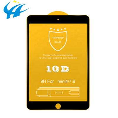 China Anti Scratch Gule Full Coverage 10D Full Cover Tempered Glass Screen Protector For Ipad Mini 2 3 4 7.9 inch Screen Film for sale